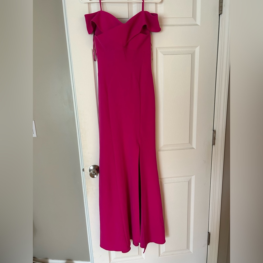 Pink formal gown. Excellent condition. Size 4, but fits like 6/8.
